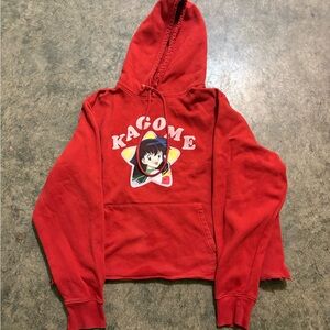 Red Kagome Hoodie 2000s y2k anime